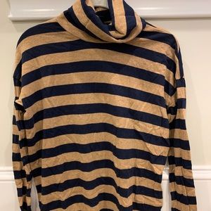 J.Crew Striped turtleneck shirt